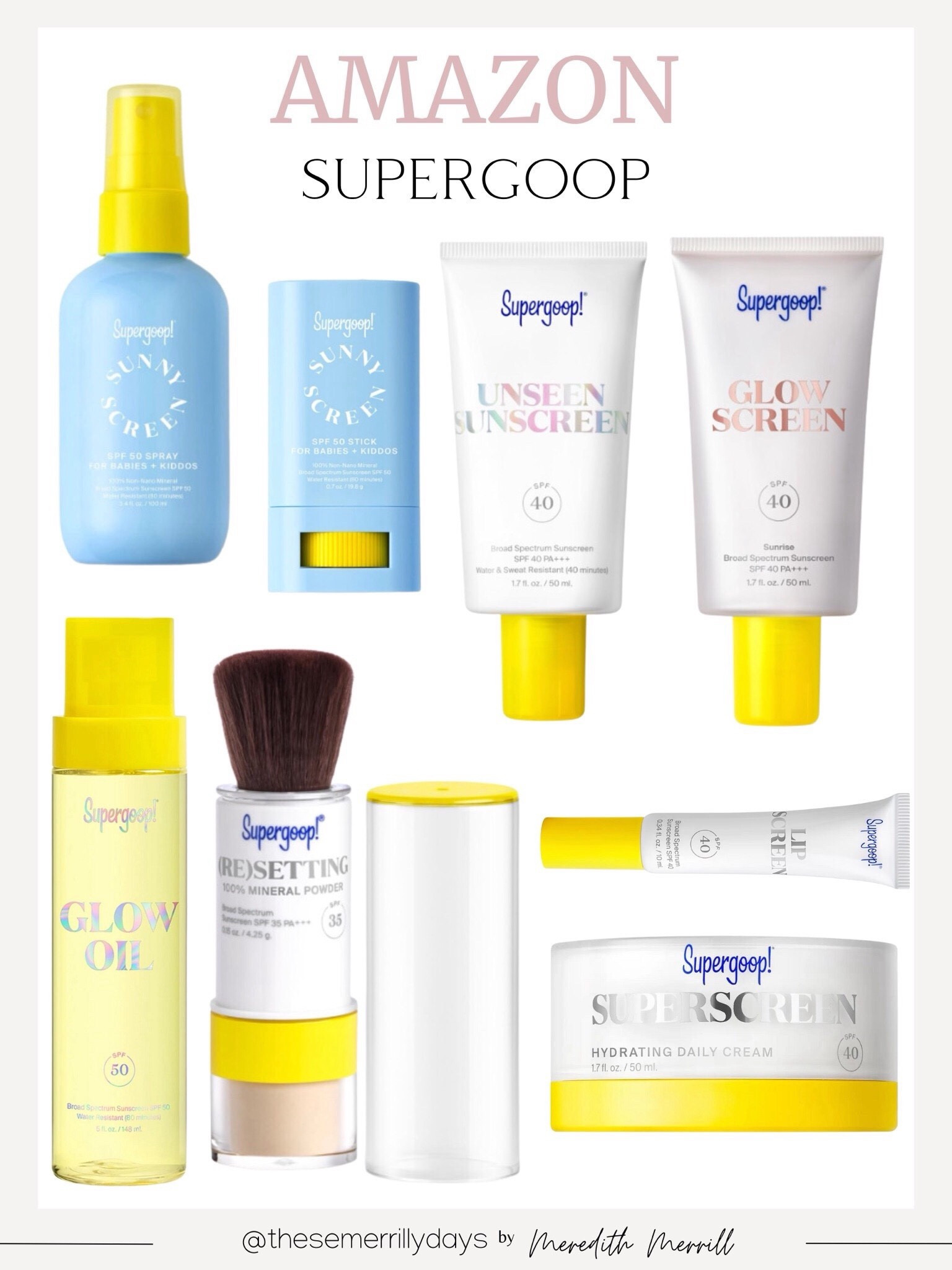 Summer Sunscreen 

Sunscreen  skin health  style guide  healthy skin  happy skin  spf  beach  beach necessity    Lip balm  face sunscreen  


#LTKtravel #LTKbeauty #LTKswim