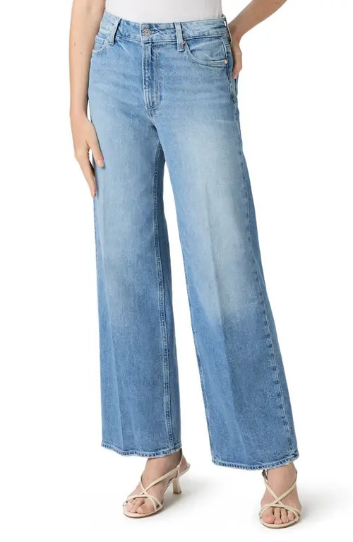 PAIGE Anessa High Waist Wide Leg Jeans in Ferrera at Nordstrom, Size 27 | Nordstrom