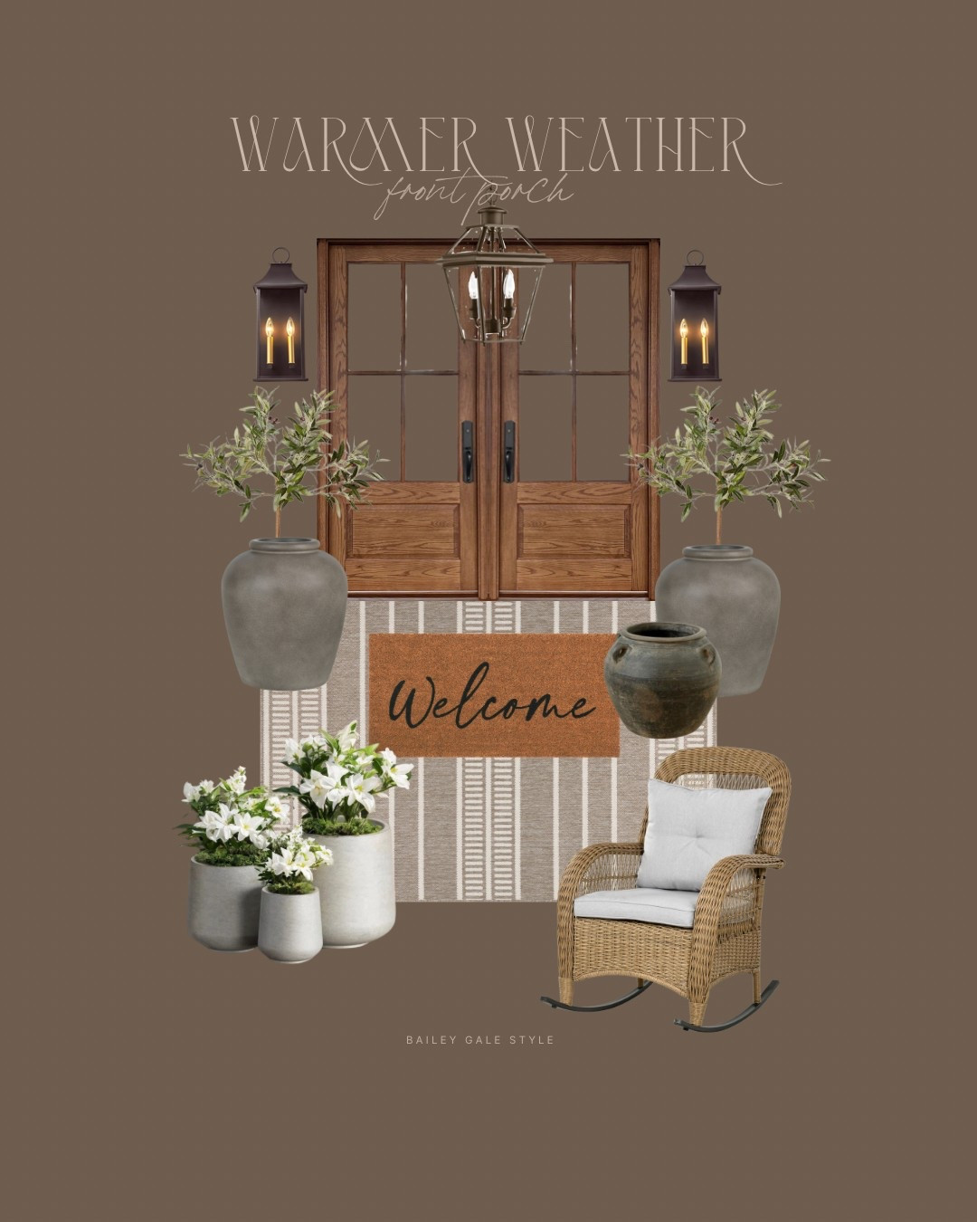 Warmer weather front porch decor for spring and summer 

#LTKspring #LTKsummer #LTKcanada