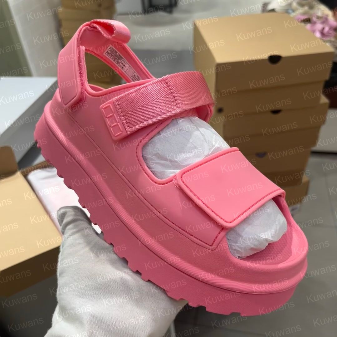 Designer Sandals Goldenglow Women Slippers Platform Sandal Chunky Beach EVA Slides Dad Golden Glo... | DHGate