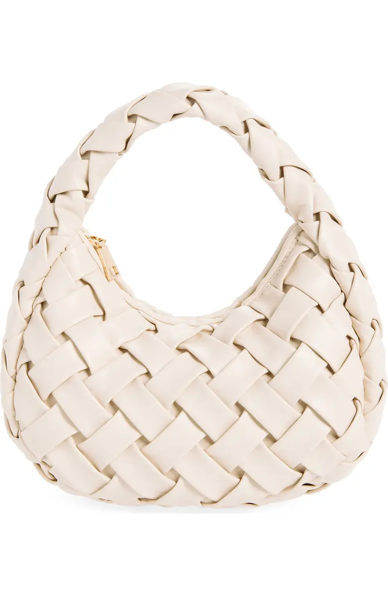 Faux Leather Woven Shoulder Bag | Nordstrom Rack