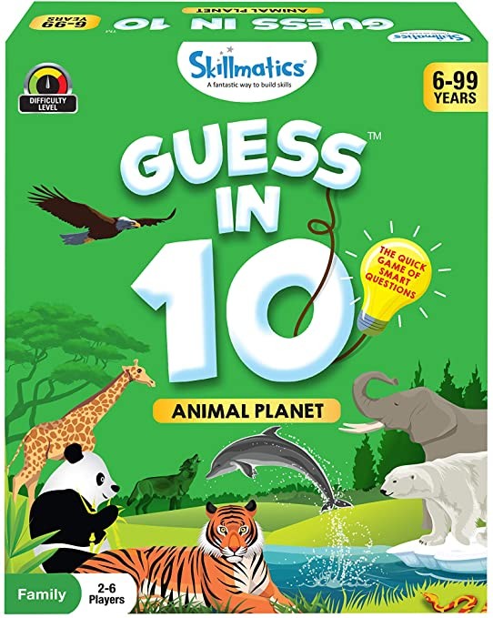 Skillmatics Card Game : Guess in 10 Animal Planet | Gifts, Stocking Stuffer for 6 Year Olds and U... | Amazon (US)