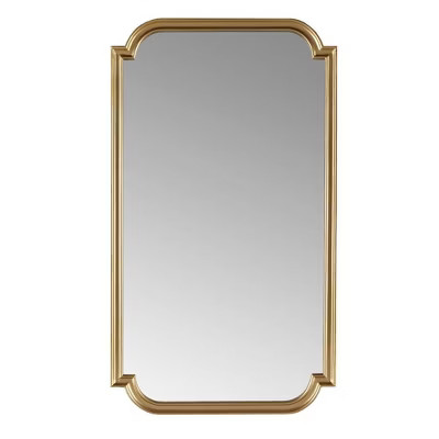 Adelaide Gold Scalloped Wood Wall Mirror Gold - Madison Park: Luxury Glam Style, MDF Frame, No As... | Target