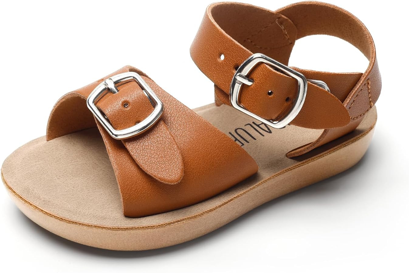 SANDALUP Summer Sandals w Double Buckle for Toddler Girls/Boys | Amazon (US)