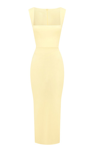 Square-Neck Crepe Jersey Midi Dress | Moda Operandi (Global)