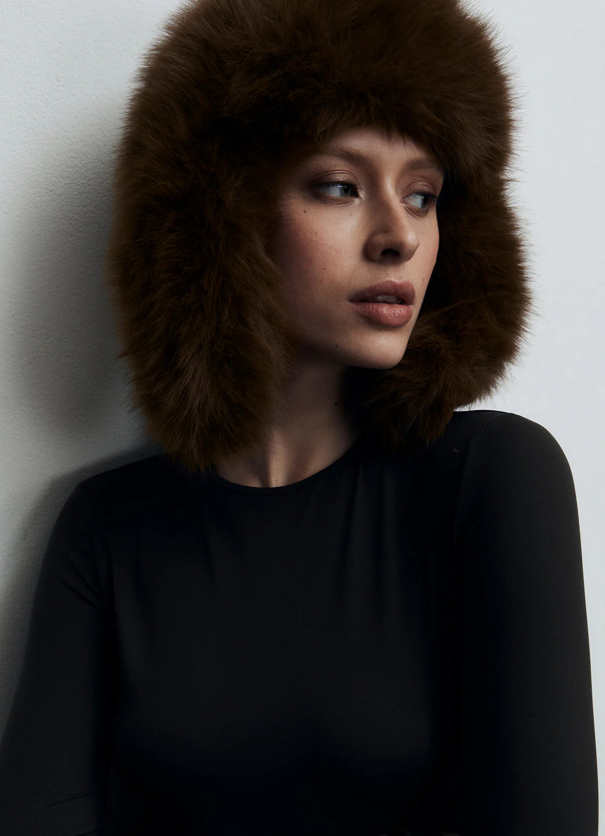 Brown Faux Fur Trapper Hat | DE SAVARY LONDON