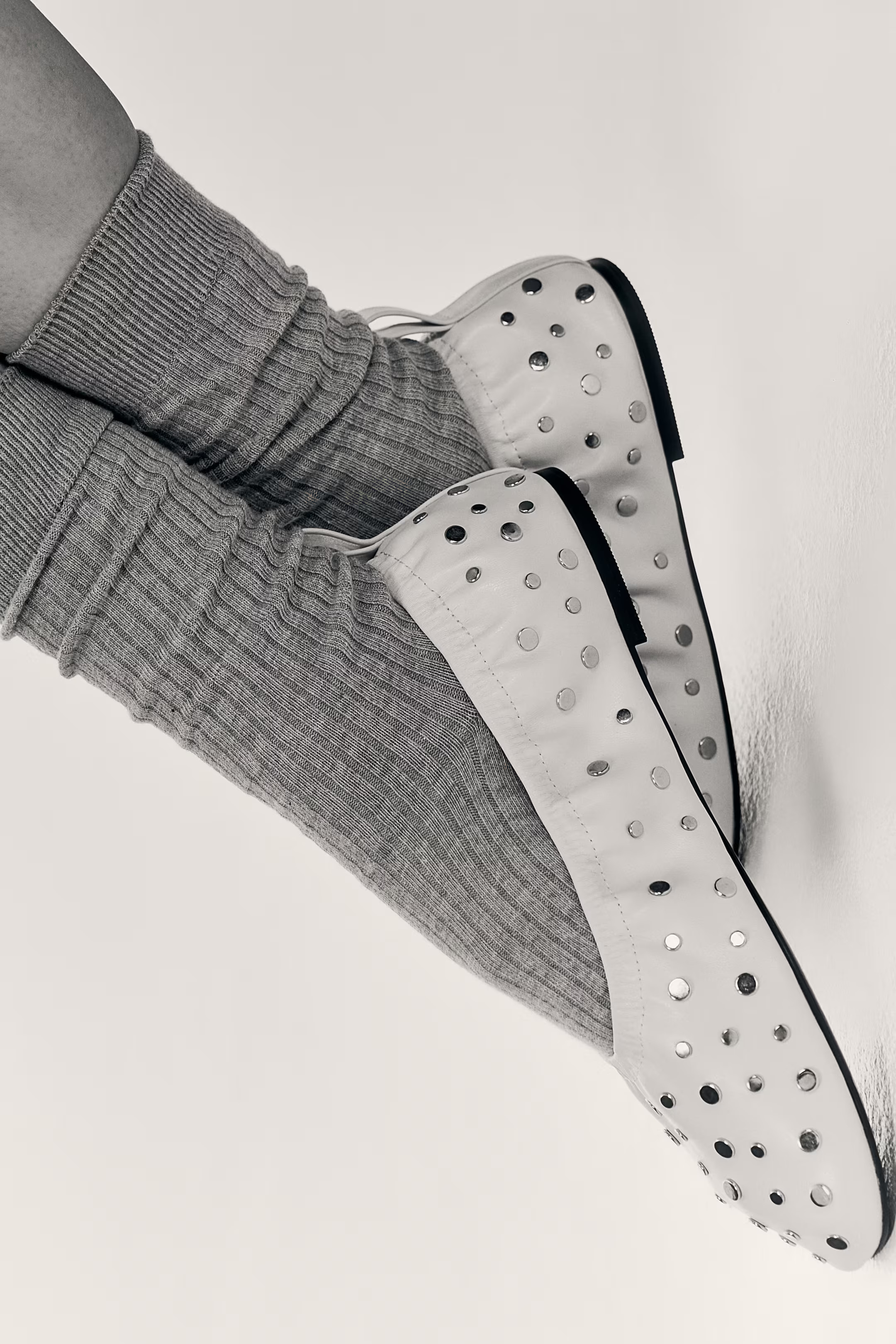 Studded ballet pumps | H&M (US + CA)