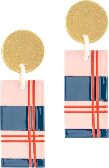 Nutcracker Plaid Cabana Earrings | Amazon (US)