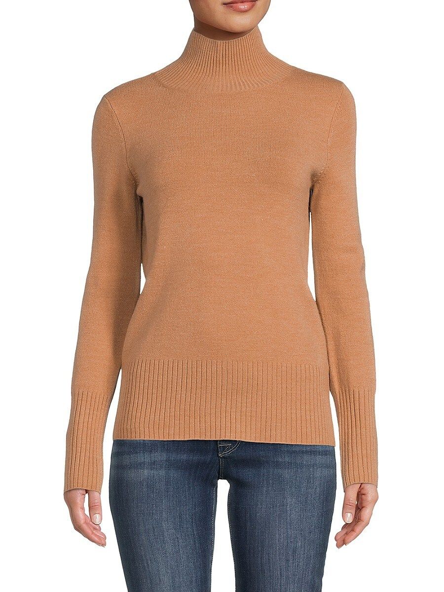 French Connection Women's Fitted Turtleneck Top - Camel - Size S | Saks Fifth Avenue OFF 5TH