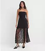 Chantilly Lace Mixed Media Maxi Dress | LOFT