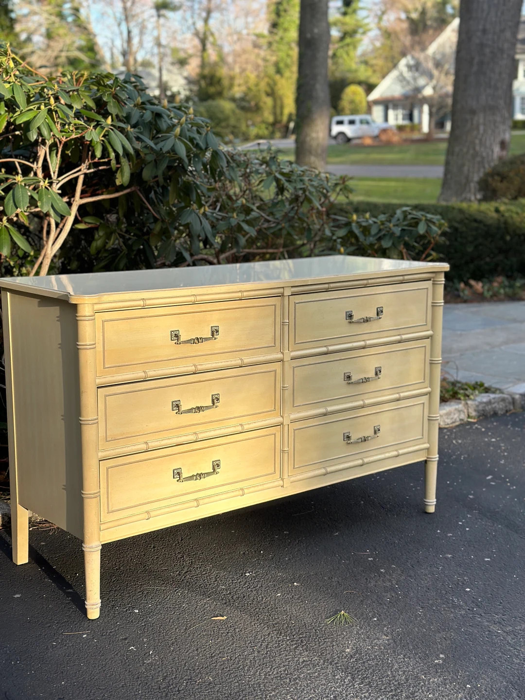 Customized Henry Link Bali Hai Faux Bamboo Dresser - Etsy | Etsy (US)