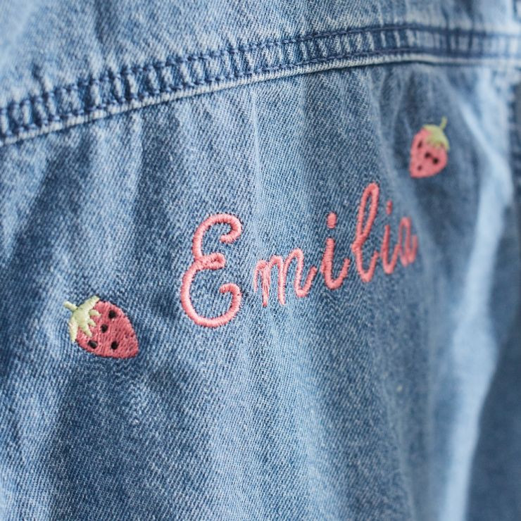 Personalised Strawberry Denim Jacket | My 1st Years (Global)