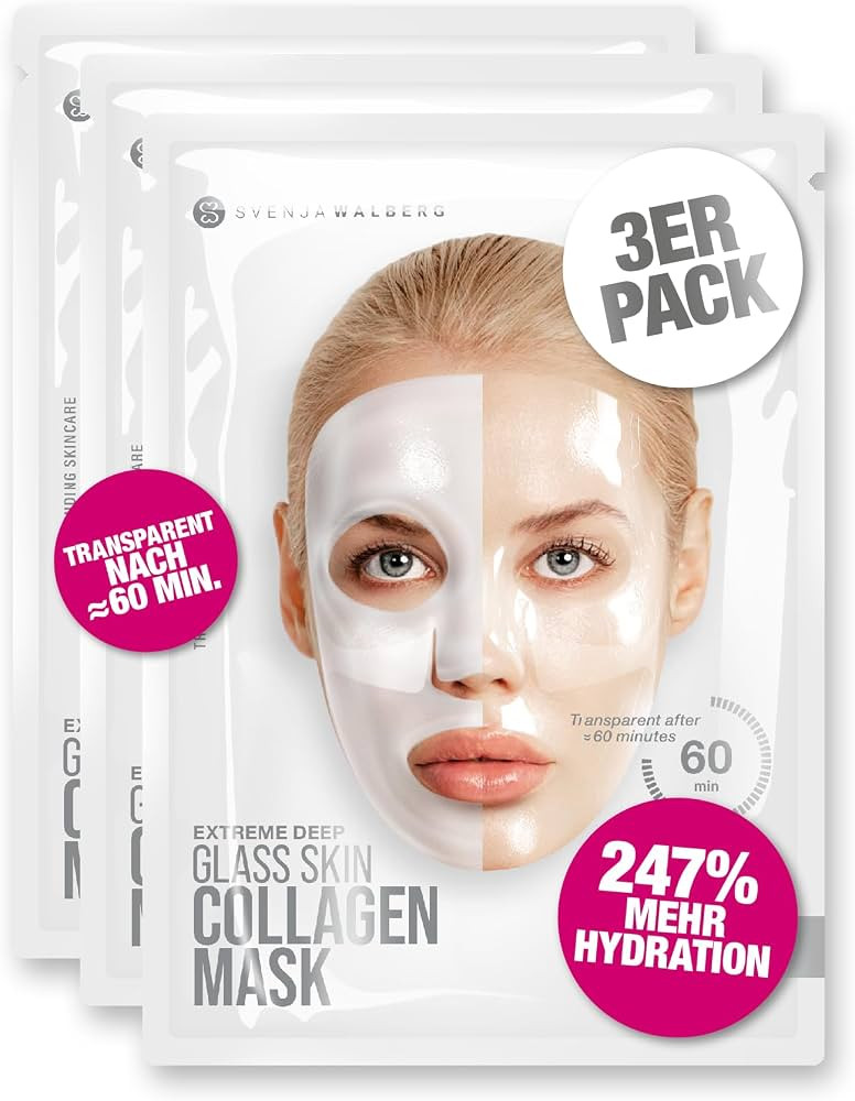 Glassskin Mask White Collagen Pack of 3 | Amazon (DE)