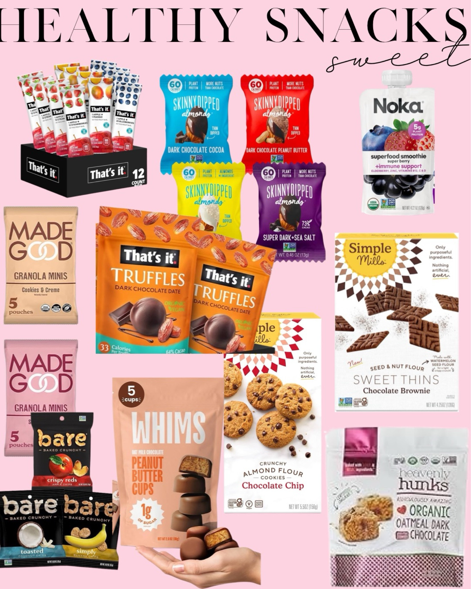 Healthy sweet snacks 

#LTKFindsUnder100 #LTKFindsUnder50