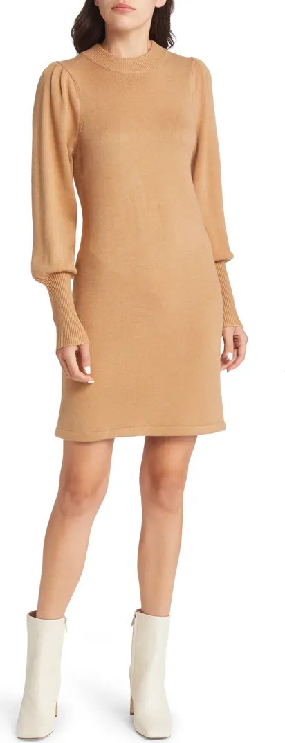 French Connection Babysoft Balloon Sleeve Sweater Dress | Nordstrom | Nordstrom