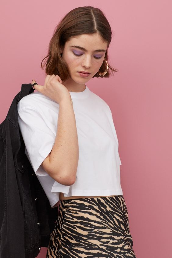 Kurzes T-Shirt | H&M (DE, AT, CH, NL, FI)