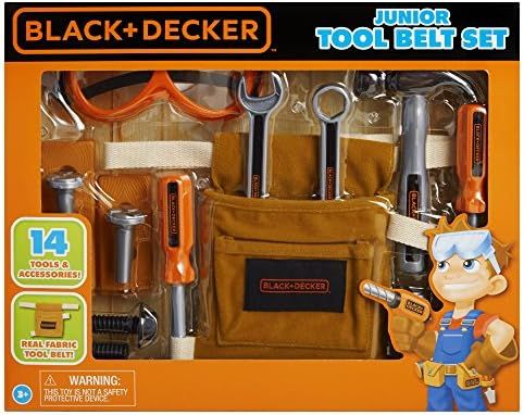 Black & Decker Junior 14 Piece Toy Tool Belt Set | Amazon (US)