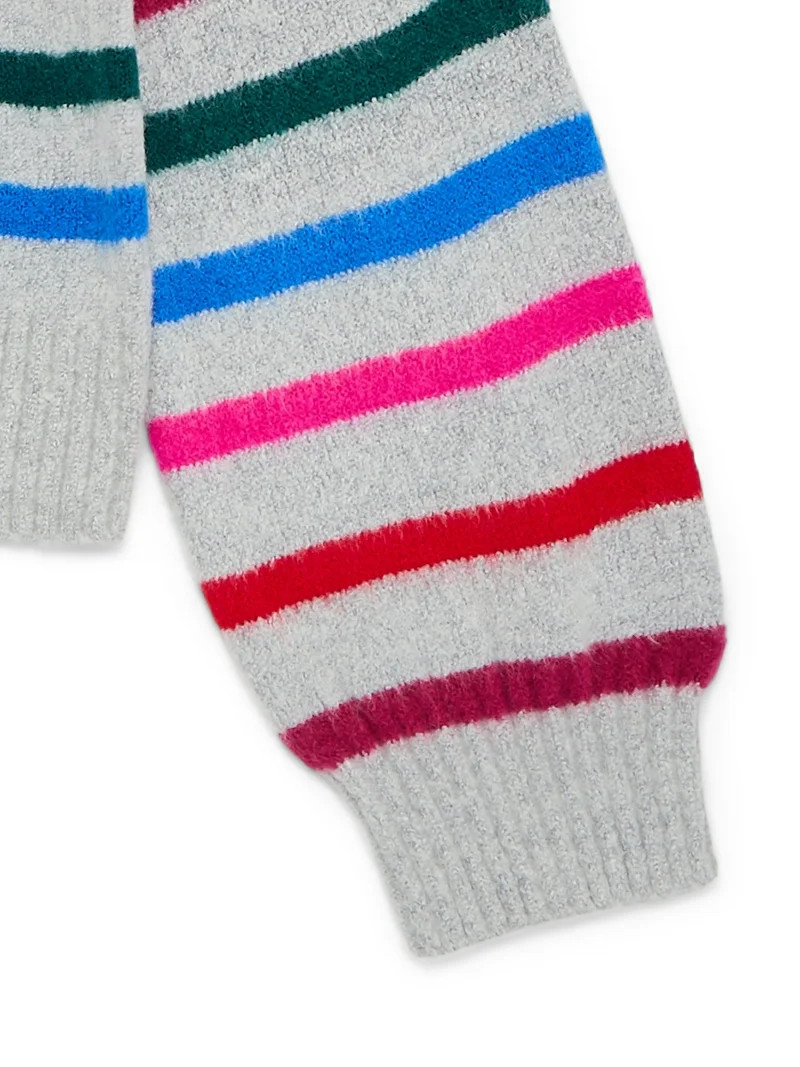 Wonder Nation Girls Holiday Fair Isle Sweater, Sizes 4-18 & Plus | Walmart (US)