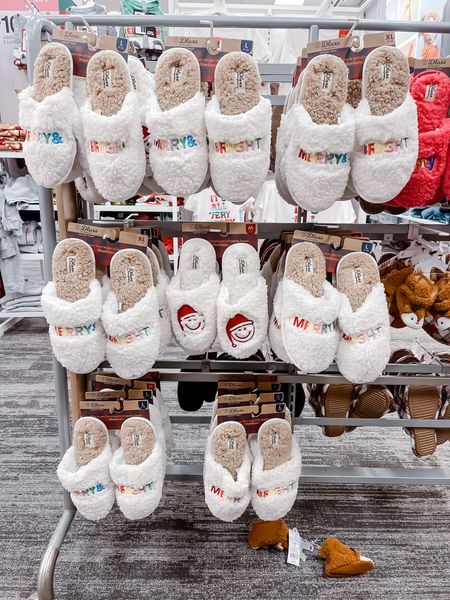 Merry and Bright women’s Christmas slide slippers 
Family Christmas slippers


#LTKHoliday #LTKshoecrush #LTKunder50