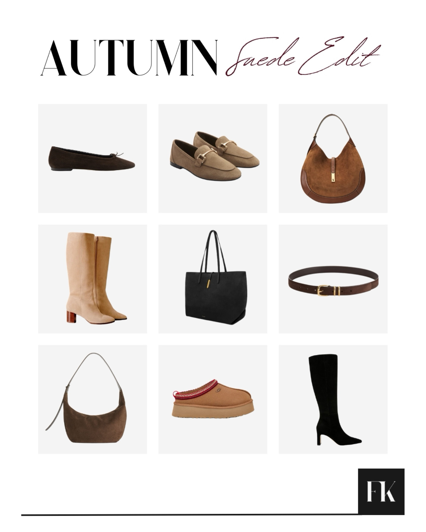 Autumn suede accessories edit 🍂 black, chocolate and tan suede knee high boots, Uggs, belts and bags 

#FashionMonth #LTKshoes #LTKautumn