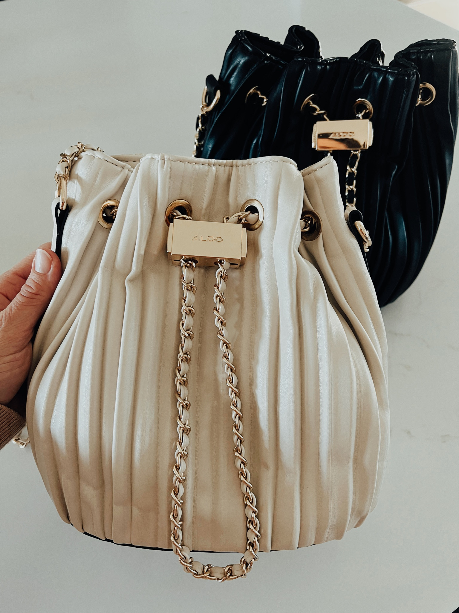 Chanel Paris-Greece Mini Coco Pleats Drawstring Bag - Neutrals Bucket Bags,  Handbags - CHA653585