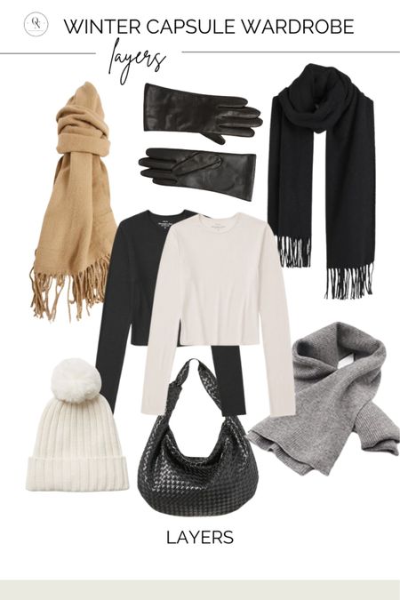 Winter capsule wardrobe // winter outfit ideas // layering tops // scarves // leather gloves // cashmere 

#LTKSeasonal