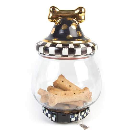 Courtly Check Canine Cookie Jar | MacKenzie-Childs
