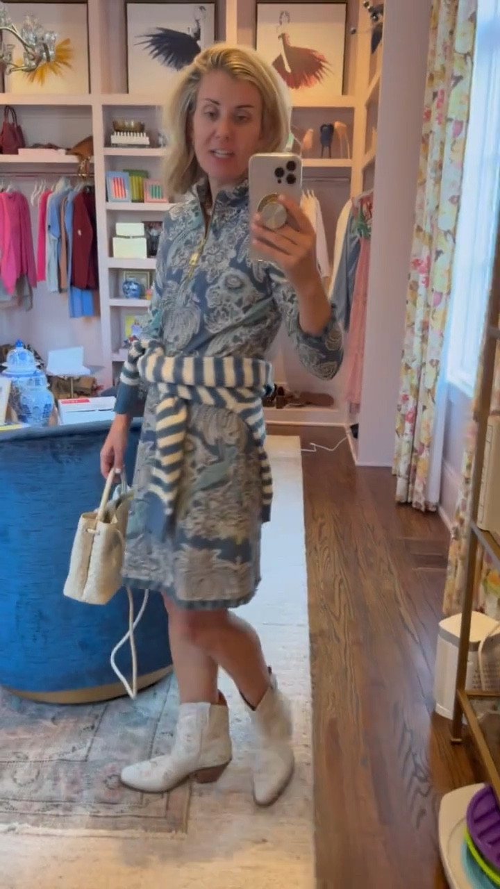 Spartina 449 is always a go-to option. Loving this dress for an easy throw on & go. How adorable is this sweater? We are totally wearing these together or separate. Wearing an xs and 8 boot. 

#LTKdayinmylife #LTKmomlife #LTKOver40