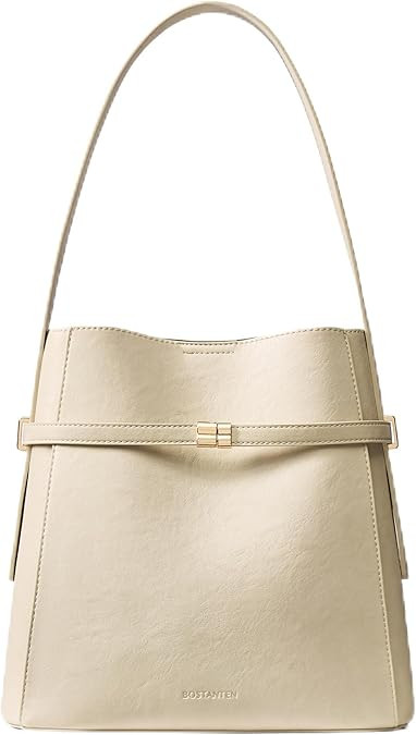 BOSTANTEN Bucket Bag Soft Vegan Leather Purses for Women Trendy Shoulder Handbags with Separate P... | Amazon (US)