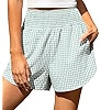 TARSE Womens Gingham Lounge Shorts High Waisted Summer Pajama Beach Casual Loose Fit Summer Short... | Amazon (US)