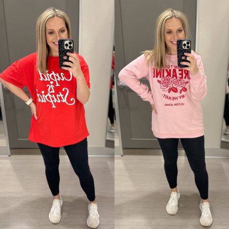 Target Valentine’s Day graphics for under $25!! I’m wearing a size medium in the Cupid tee and sized up to a large in the Elton sweatshirt. I’ve also linked some other cute Valentines finds from Target! 

Valentine’s Day, Target style, holiday outfit, vday, holiday sweater, postpartum style, winter outfit 

#LTKSeasonal #LTKstyletip #LTKfindsunder50