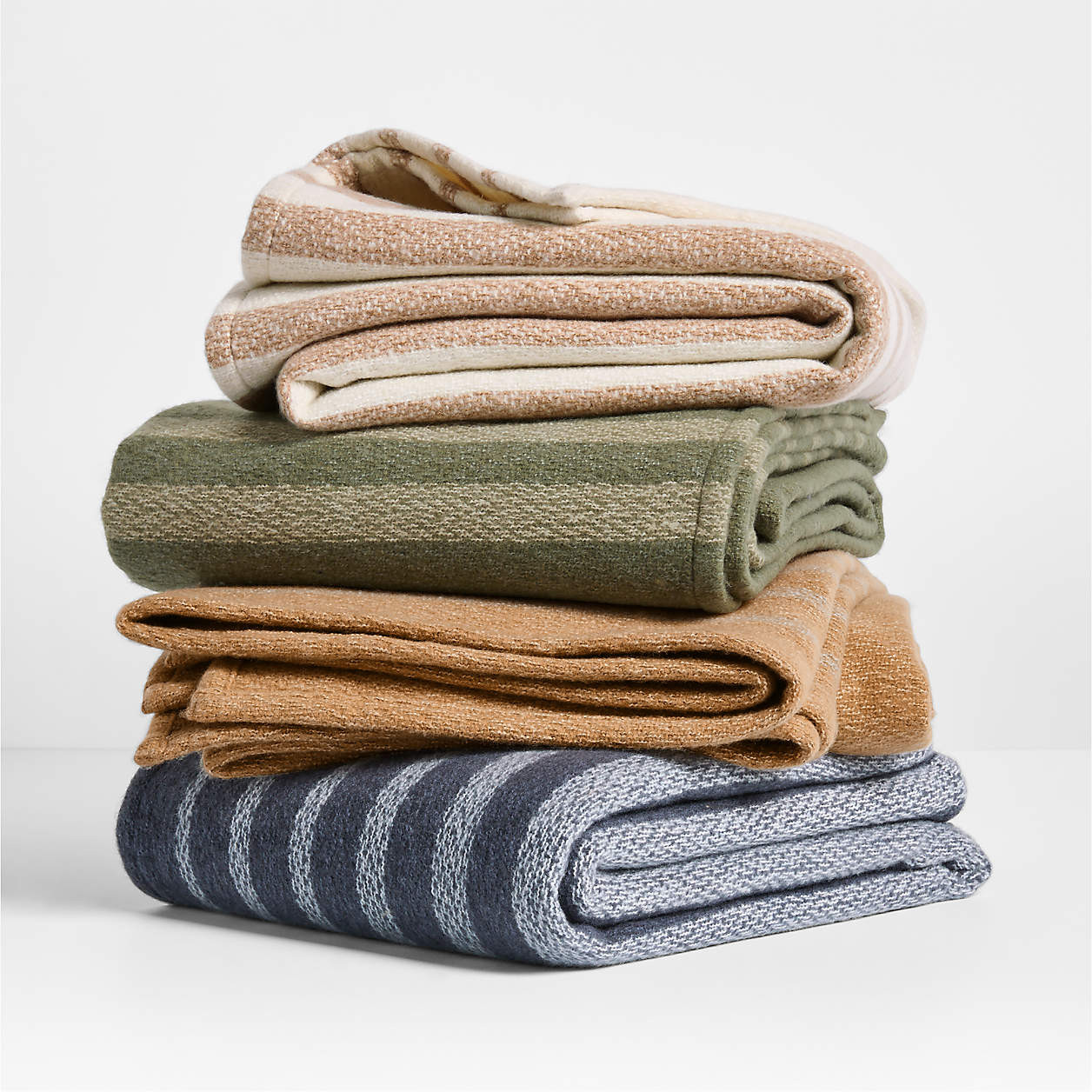 Bungalow 70"x55" Arctic Ivory Throw Blanket + Reviews | Crate & Barrel | Crate & Barrel