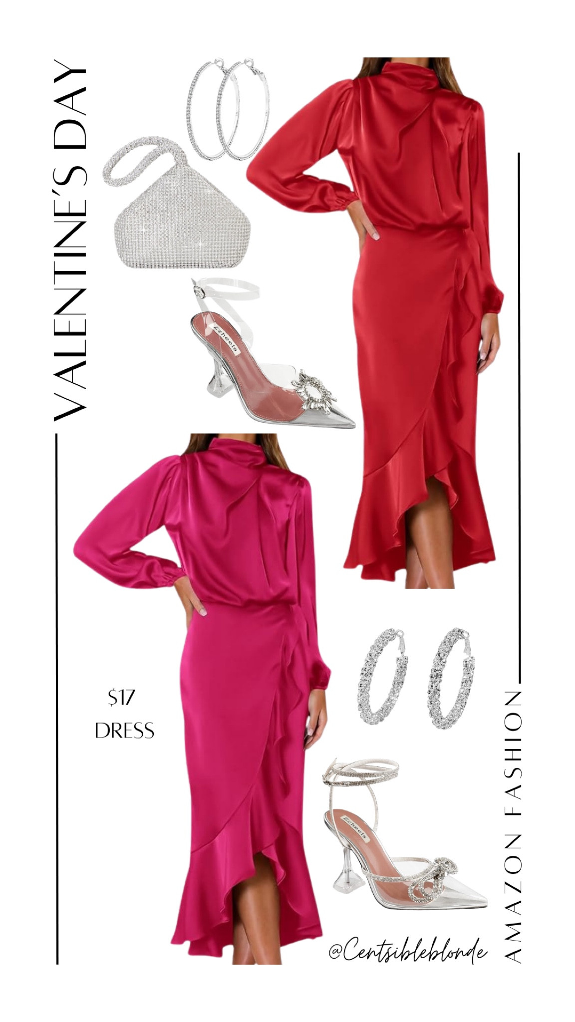 Valentine’s Day dress
Silver heels
Silver and clear heels
Silver earrings
Rhinestone earrings
Midi dress
Ruffle dress
Pink dress
Red dress
Long sleeve dresss

#LTKSeasonal #LTKshoecrush #LTKsalealert