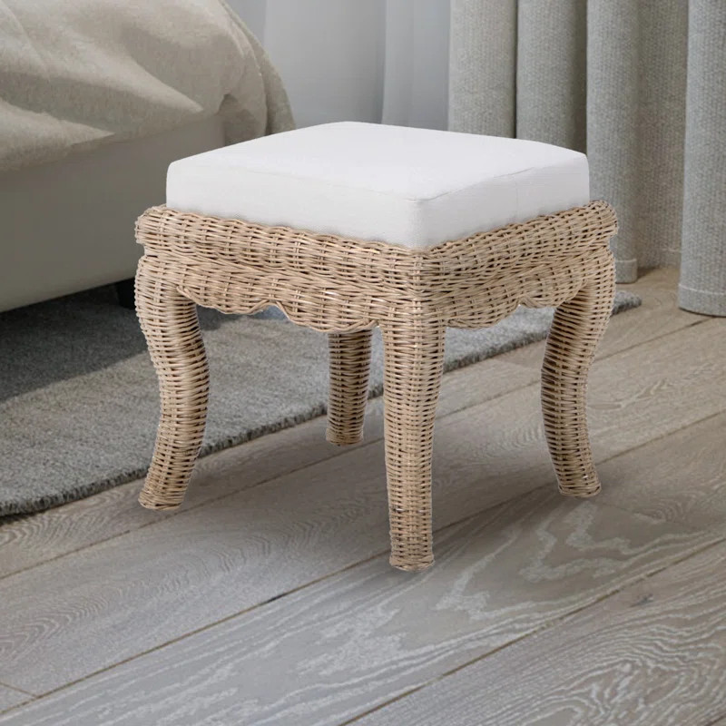 Bayou Breeze Amilda Solid Wood Vanity Stool | Wayfair | Wayfair North America
