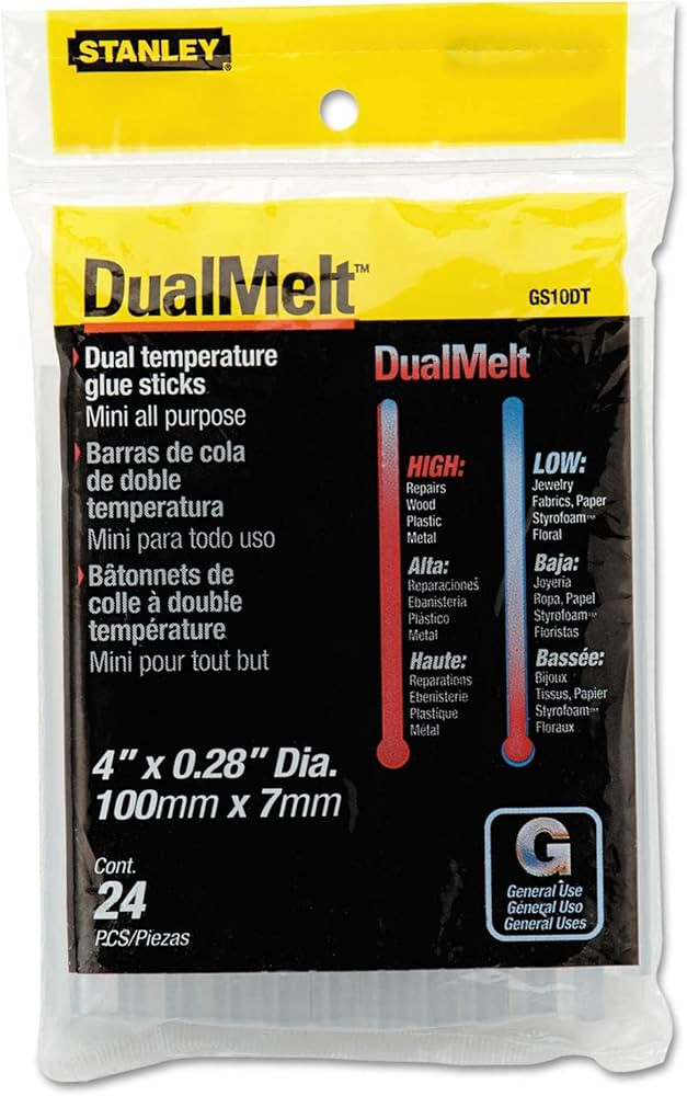 STANLEY Hand Tools GS10DT Mini Dualmelt Glue Sticks 24 Count | Amazon (US)