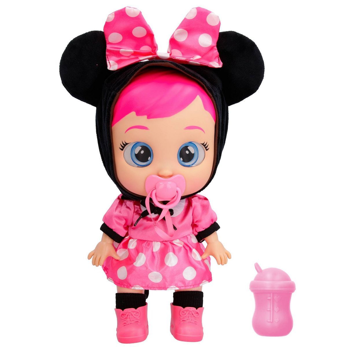 Cry Babies Disney Nurturing Baby Doll Inspired by Minnie Mouse, Dressed Up in The Iconic Pink Dre... | Target