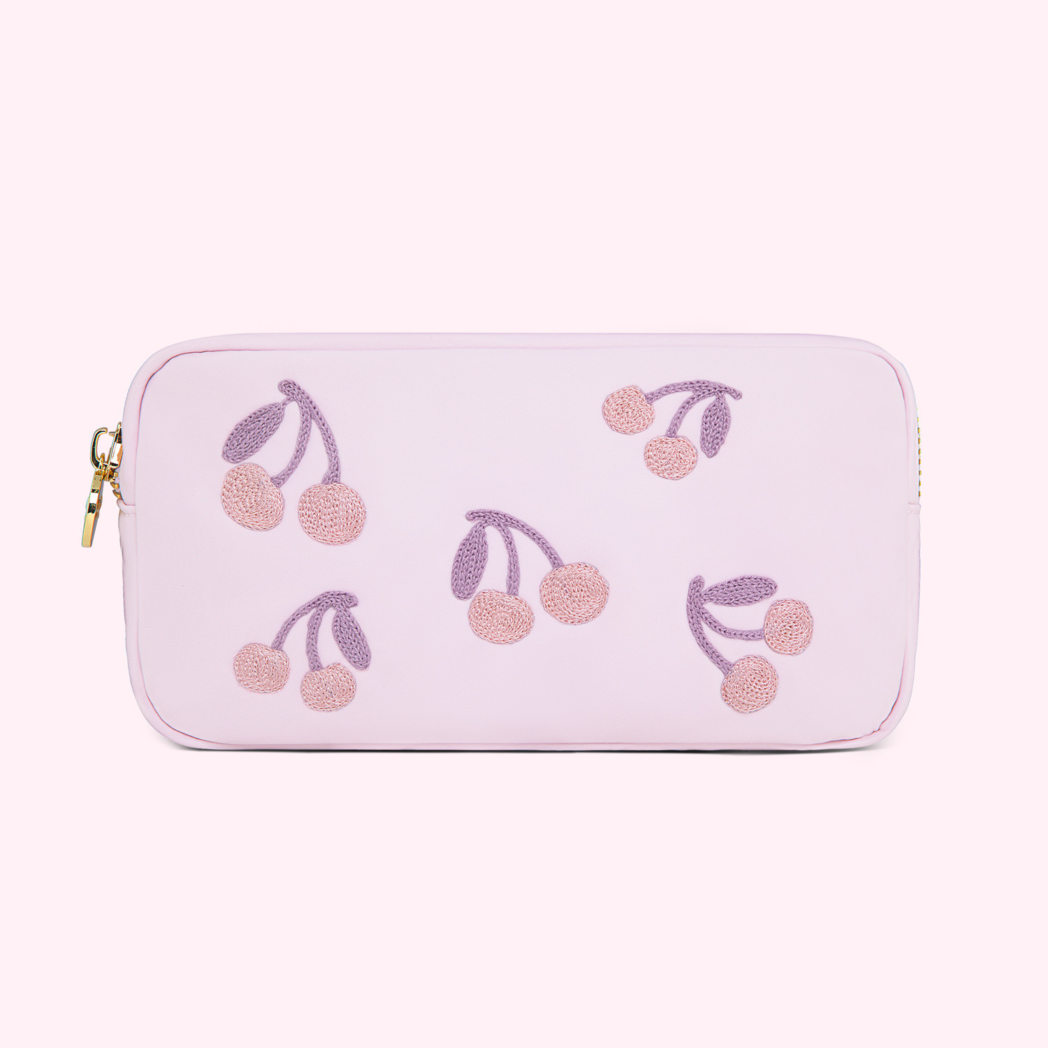 Hand Embroidered Cherries Small Pouch | Stoney Clover Lane
