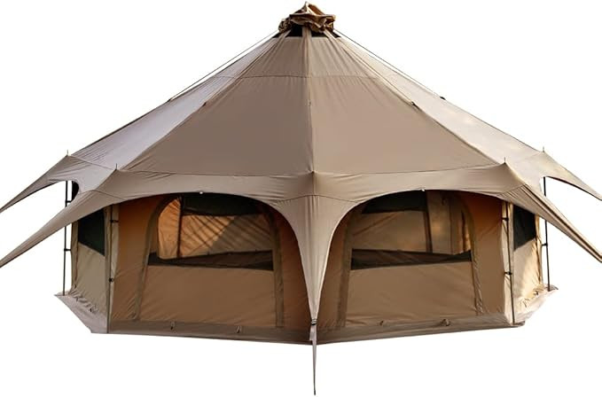 MC TOMOUNT Canvas Bell Tent 16.4ft*High9.2ft | Amazon (US)