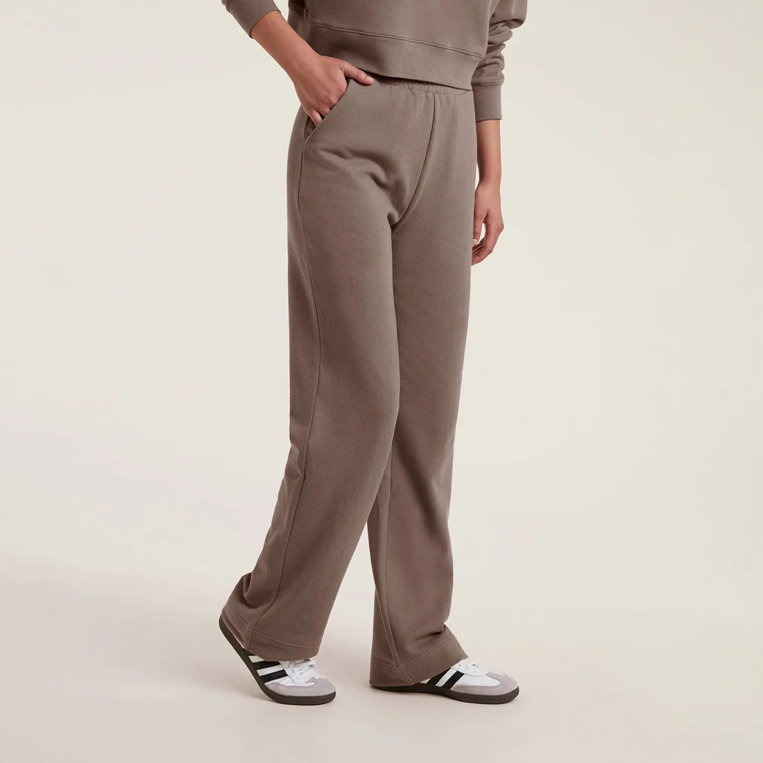 Wide Leg Sweatpant | Mocha | Nuuds US