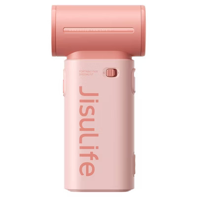 JISULIFE 3600mAh Portable High Speed Life 9 Pocket Fan Pink | Target