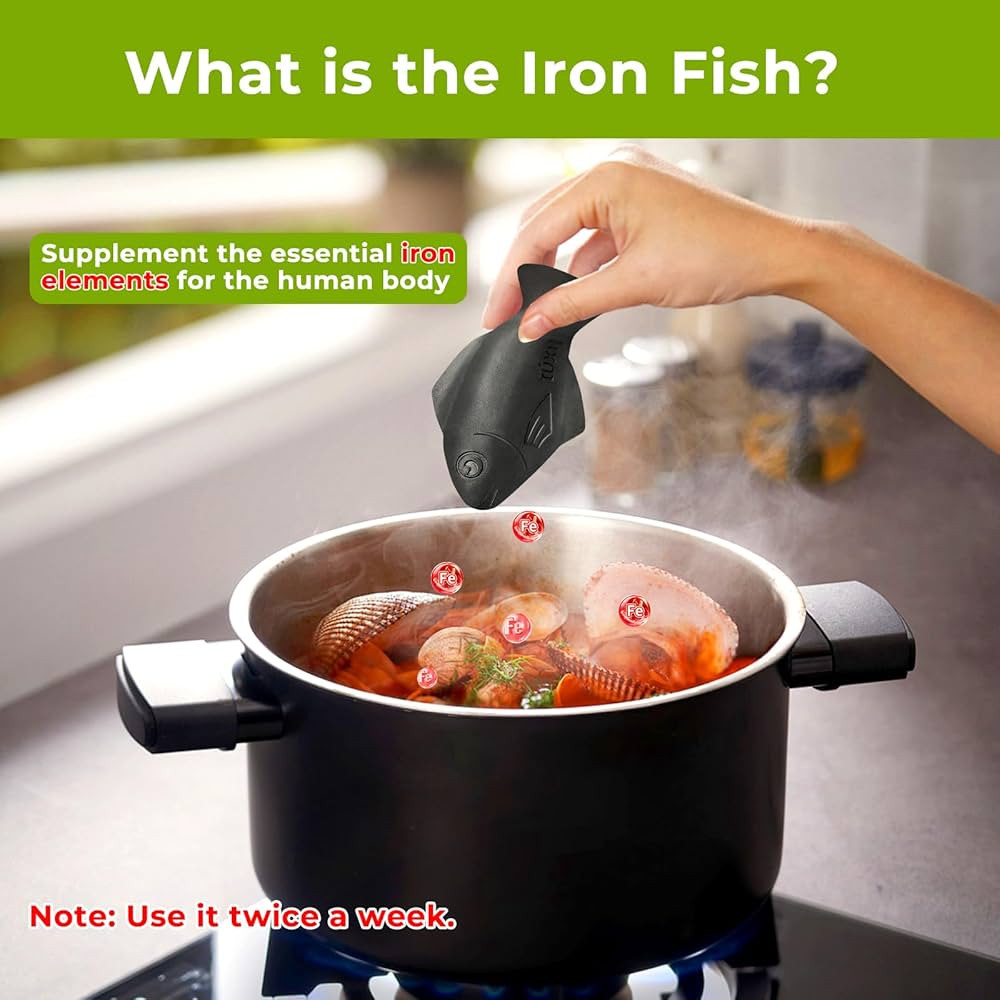 Iron Fish, 2 Pack Iron Fish for Iron Deficiency, A Natural Source of Iron, Safe Cooking Tool to A... | Amazon (US)