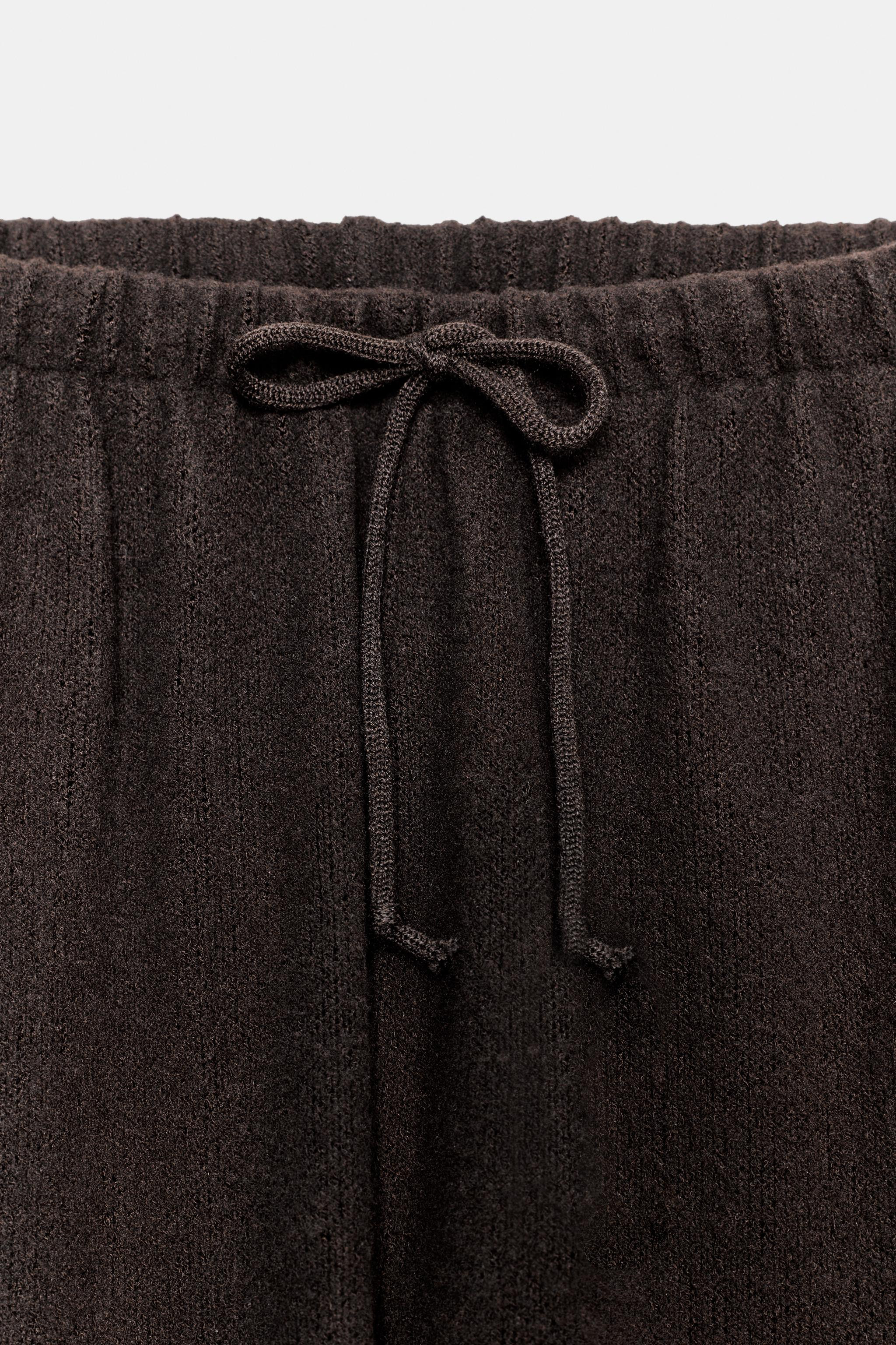 RUSTIC WIDE-LEG TROUSERS | Zara UK