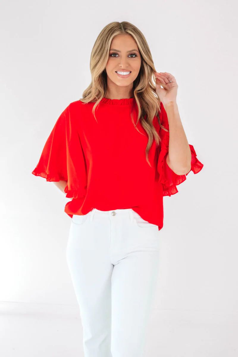 The Heart of It Top - Red | The Impeccable Pig