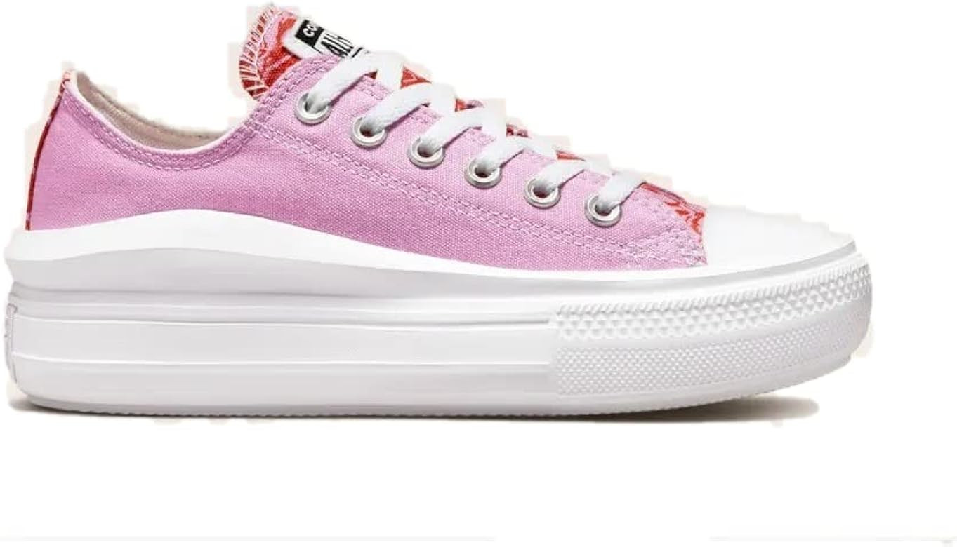 Converse Women's Chuck Taylor All Star Move Lo Top Beyond Pink/White | Amazon (US)