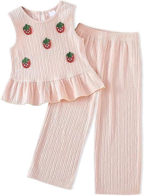 Amazon.com: Doresbebe Toddler Girl Outfits 5 Years Old Girl Clothes Adorable Summer Set Size 4 Gi... | Amazon (US)