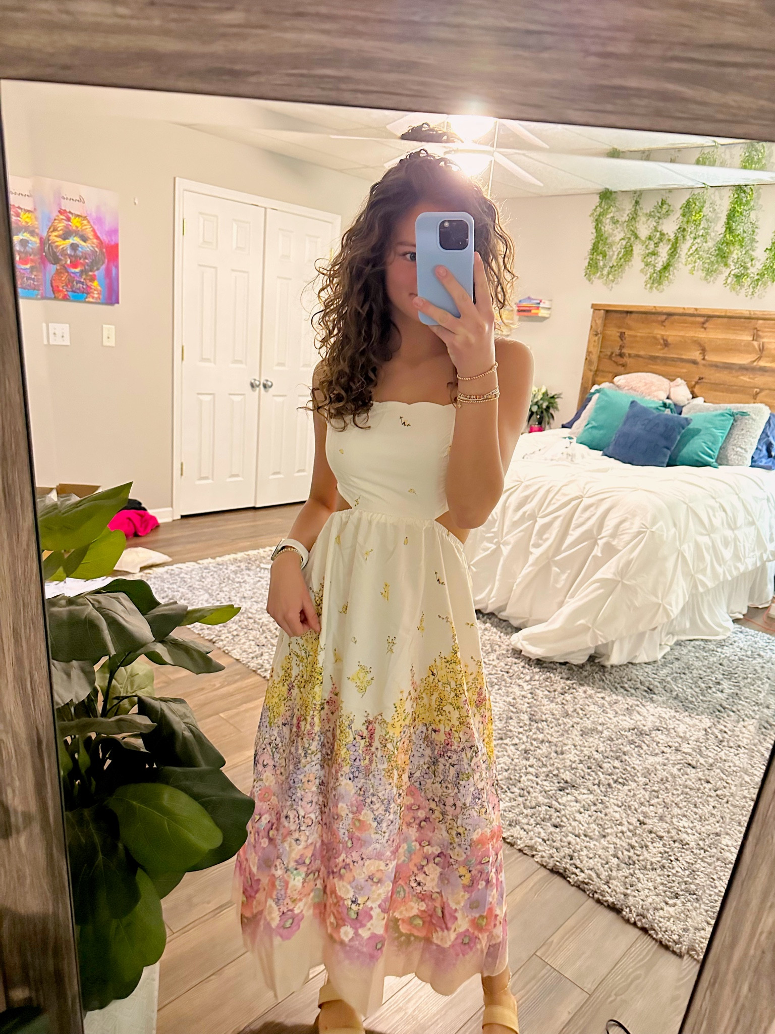 This dress SCREAMS SPRING!! how perfect! 

#LTKsalealert #LTKSeasonal #LTKfindsunder50
