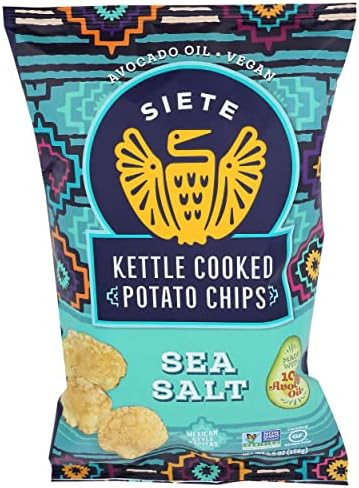 Siete Family Foods Sea Salt Potato Chips, 5.5 oz Bag | Amazon (US)