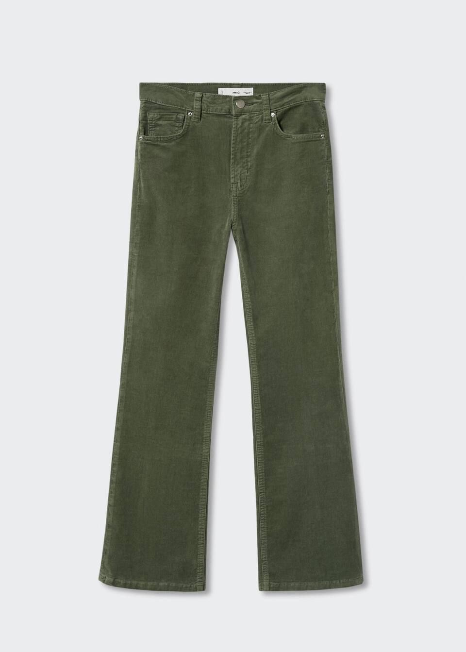 Corduroy bootcut jeans -  Women | Mango USA | MANGO (US)