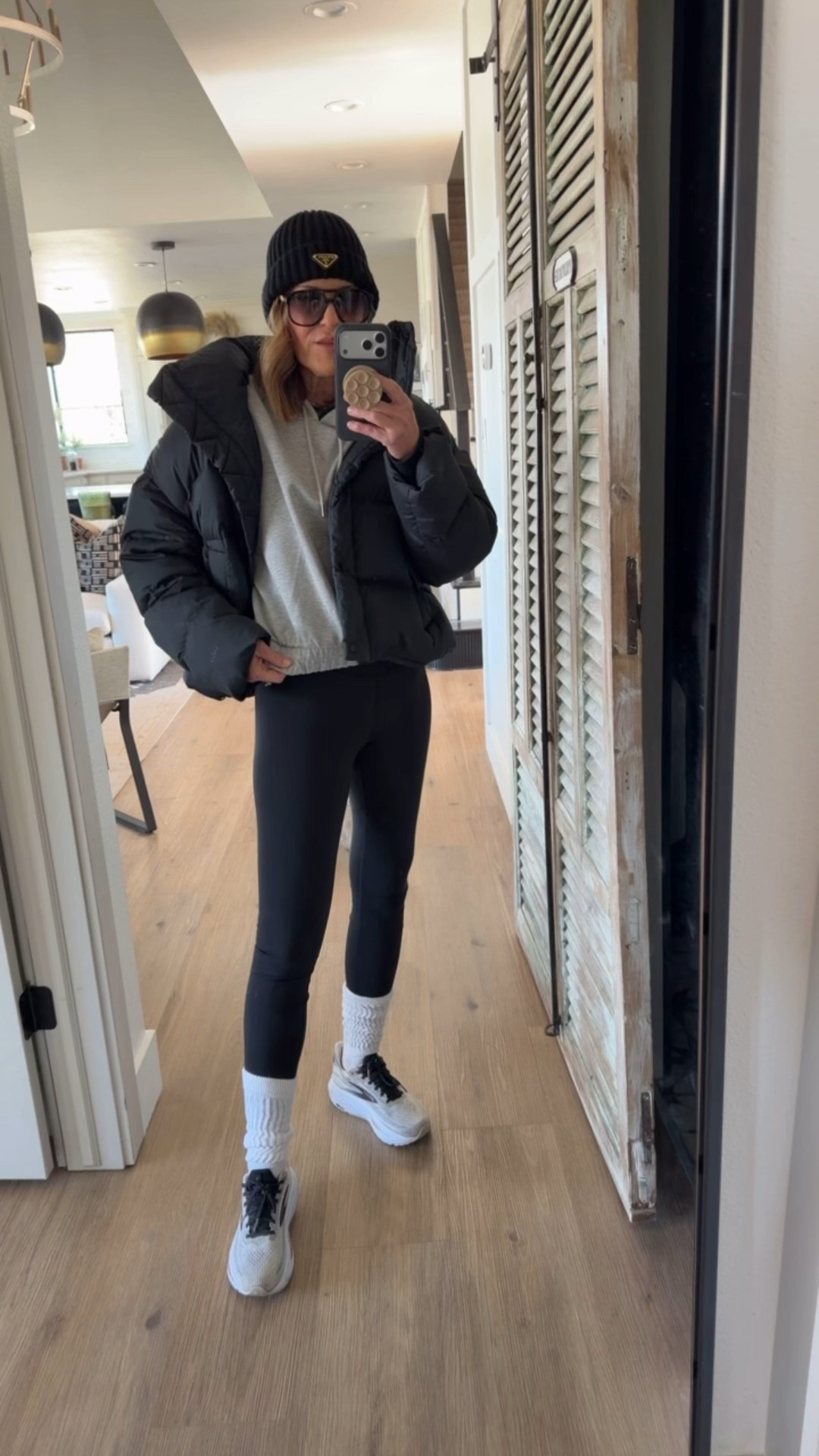 Medium gray hoodie size 6 jacket and leggings 

#LTKootd #LTKOver40