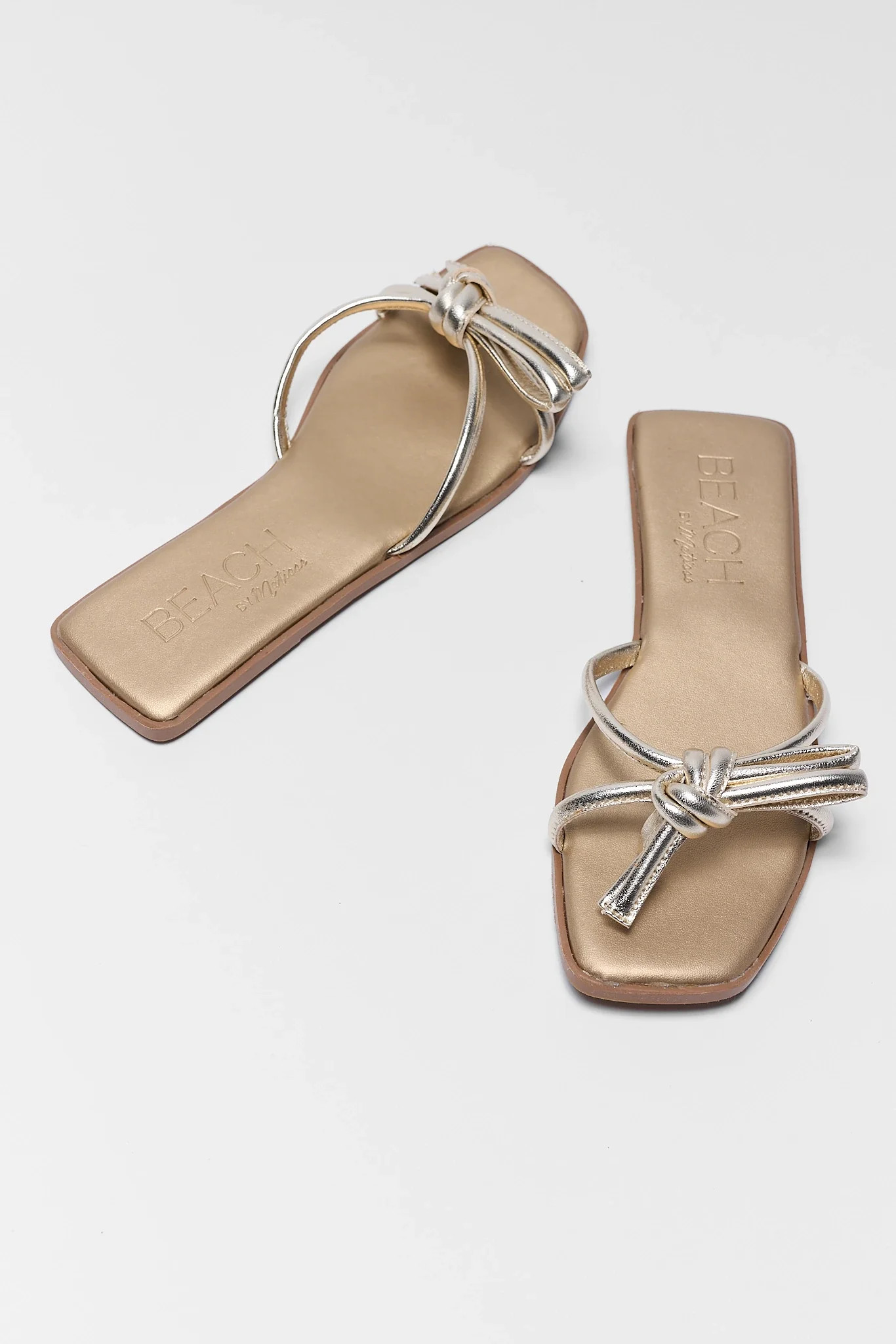 Ruthie Gold Knot Sandals by Matisse | Avara